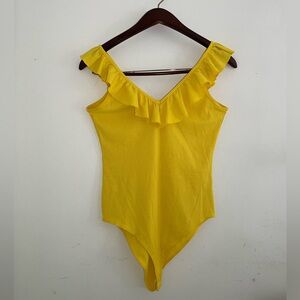 Cute Frilly Yellow Bodysuit